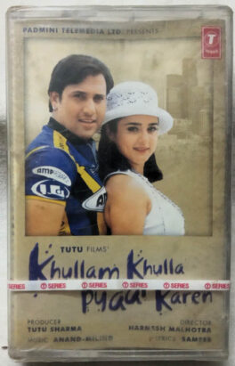 Khullam Khulla Pyar Karen Hindi Audio Cassette By Anand Milind (Sealed)