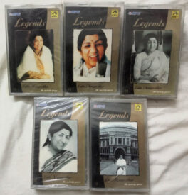 Legends Lata Mangeshkar The Melody Queen Vol 1 to 5 Hindi Film Song Audio Cassette (Sealed)