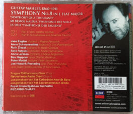 Mahler 8 Gustav Mahler 1860 – 1911 Audio cd