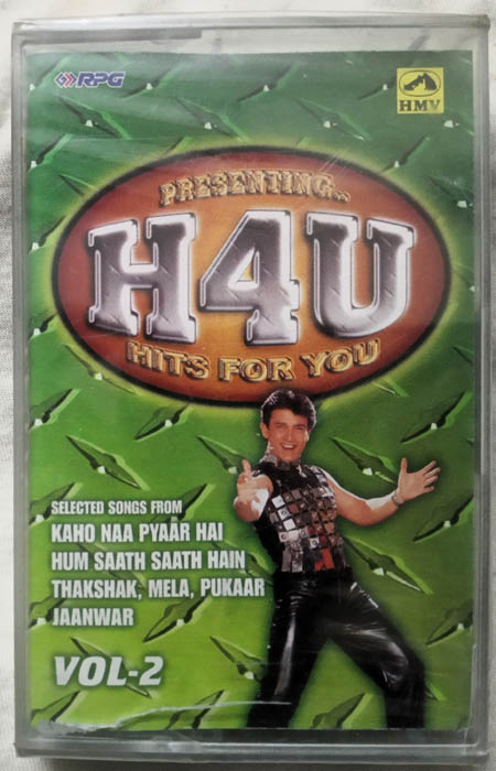 Presenting H4U Hits for you Vol 2 Hindi Film Songs Audio Cassette (Sealed)