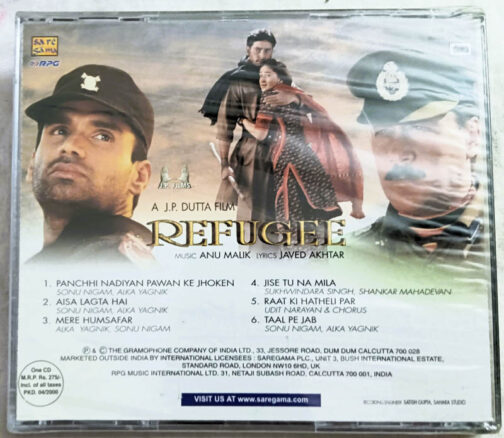 Refugee Audio cd By Anu Malik