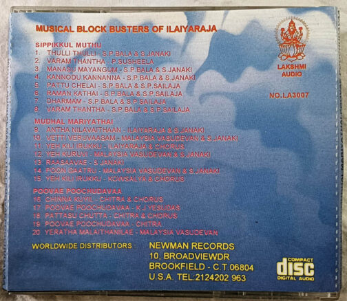 Sippikkul Muthu - Mudhal Mariyathai - Poovae Poochudavaa Tamil Audio cd By Ilaiyaraaja