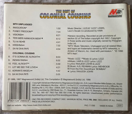 The Best of Colonial Cousins Audio cd