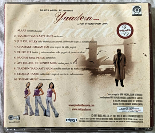 Yaadein Hindi Audio CD By Anu Malik