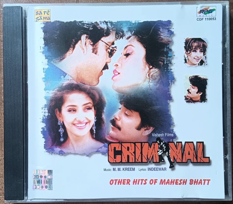 Criminal other hits of Mahesh Bhatt Hindi Audio cd