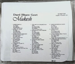 Dard Bhare Geet Mukesh Hindi Audio cd