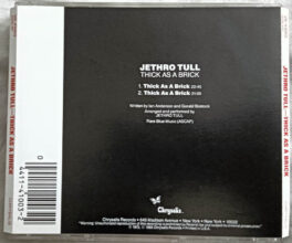 Jethro Tull Thick As A Bricks Audio cd