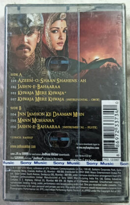 Jodha Akbar Hindi Audio Cassette By A.R. Rahman (Sealed)