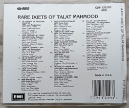 Rare Duets of Talat Mahnood Hindi Audio cd