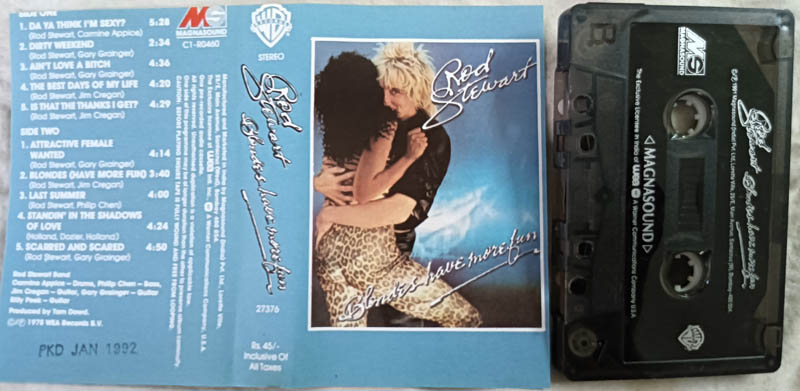 Rod stewart blondes have more fun Audio cassette