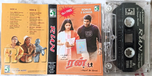 Run Tamil Film Song Audio Cassette By Vidyasagar