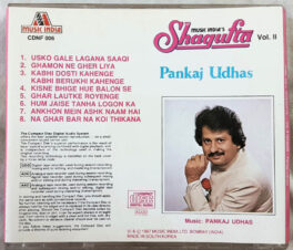 Shagufta Pankaj Udhas Vol 2 Hindi Audio cd