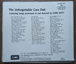 The Unforgettable Guru Dutt Hindi Audio cd