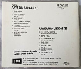 Aaye Din Bahaar Ke – Aya Sawan Jhoom ke Hindi Audio cd by Laxmikant Pyarelal