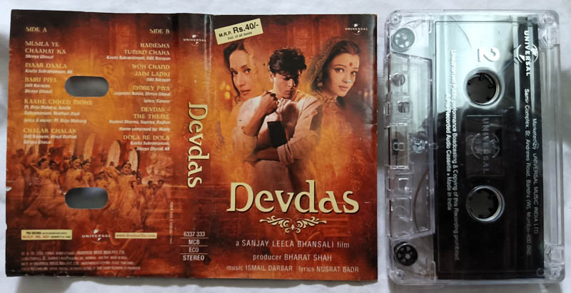 Devdas Hindi Audio Cassette By Anand Milind