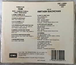 Hum and Hits of Amitabh Bachchan Hindi Audio Cd