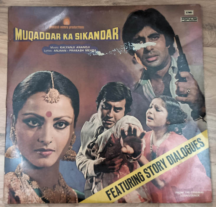 Muqaddar Ka Sikandar Featuring Story Dialogues 2 Lp Record Hindi Film Long Play Record By Kalyanji Anandji