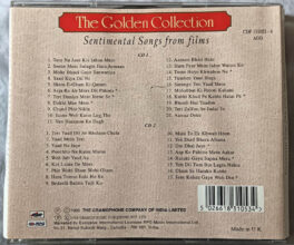 The Golden Collection Sentimental Songs from films Hindi Audio cd