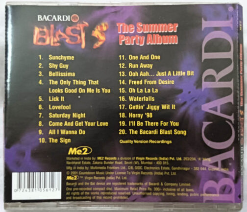 19 Party Hits Bacardi Blast The Summer Party Album Audio CD