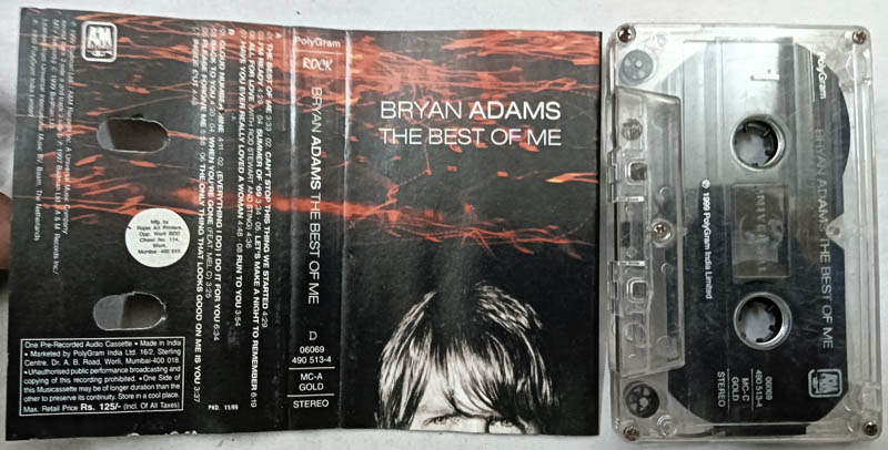 Bryan Adams The Best of me Audio cassette