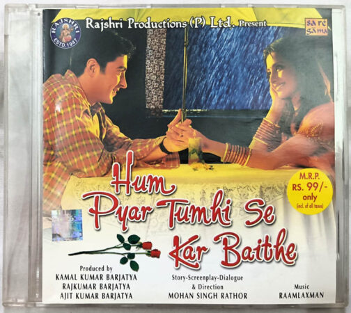 Hum Pyar Tumhi Se Kar Baithe Hindi Audio CD By Raamlaxman