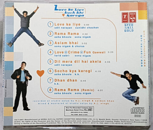 Love Ke Liye Kuch Bhi Karega Hindi Songs Audio CD By Vishal