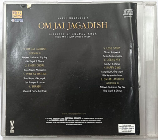 Om Jai Jagadish Hindi Audio Cd By Anu Malik