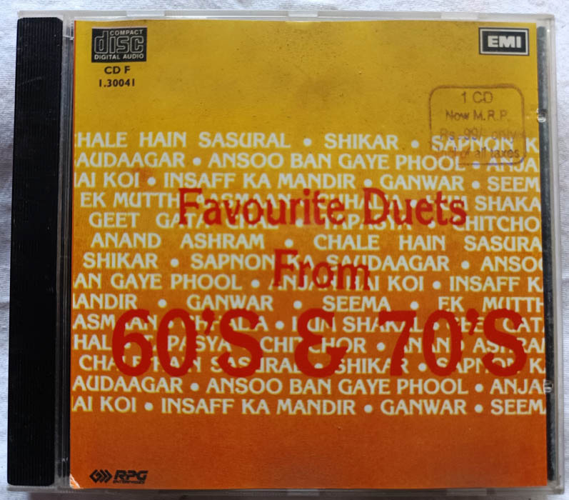 Favourite Duets from 60s 70s Hindi Audio cd