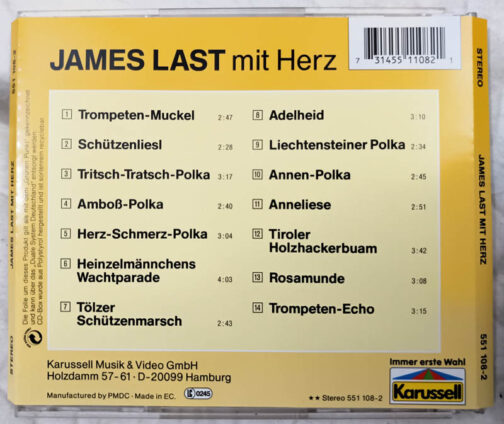 James Last mit Herz Audio cd