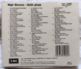 Magic Moments Noor Jehan Hindi Audio cd