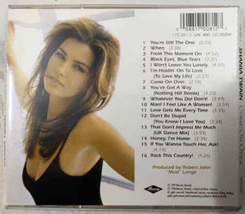 Shania Twain Come On Over Audio cd