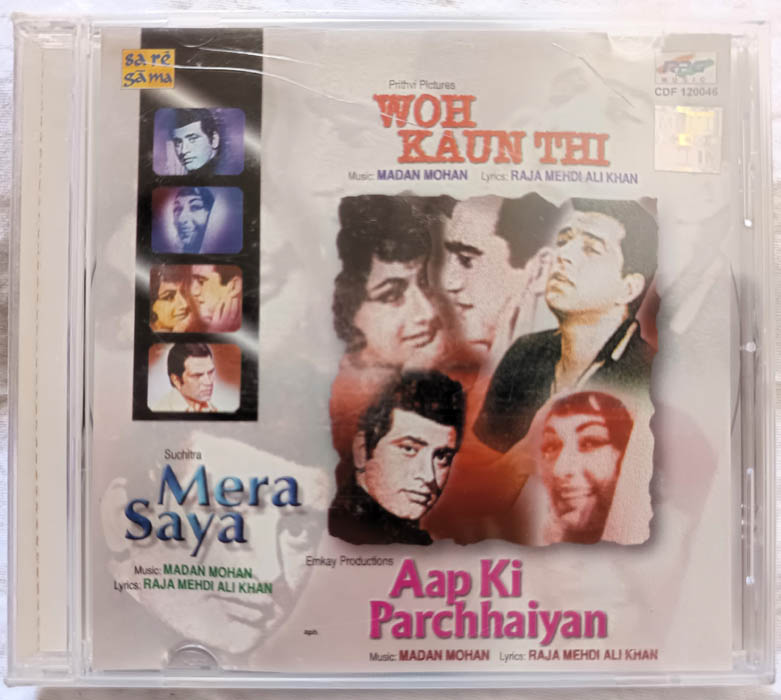 Woh Kaun Thi-Mera Saya-Aap Ki Parchhaiyan Hindi Audio Cd By Madan Mohan