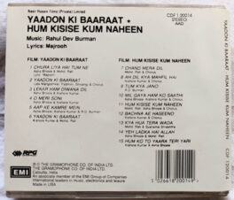 Yaadon Ki Baaraat-Hum Kisise Kum Naheen Hindi Film Audio cd By Rahul Dev Burman