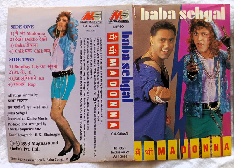 Baba Sehgal Madonna Audio Cassette