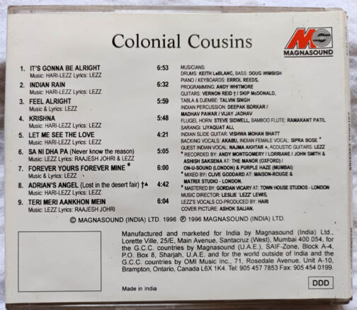 Colonial Cousins Hindi Audio Cd