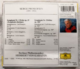 Herbert Von Karajan Serge Prokofiev Symphony 1 Classical 5 Audio cd