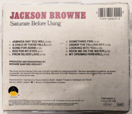 Jackson Brownw Saturate Before Using Audio cd