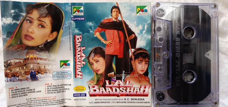 Lal Baadshah Hindi Audio Cassette By Aadesh Shrivasrava