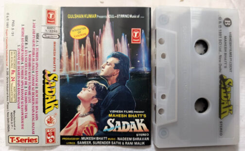 Sadak Hindi Audio Cassette By Nadeem-Shravan