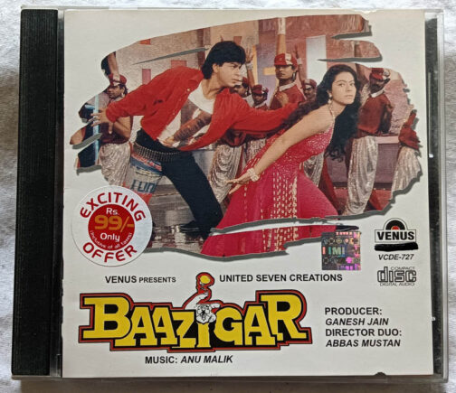 Baazigar Hindi Audio Cassette By Anu Malik