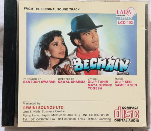 Bechain Hindi Audio Cd By Dilip Sen