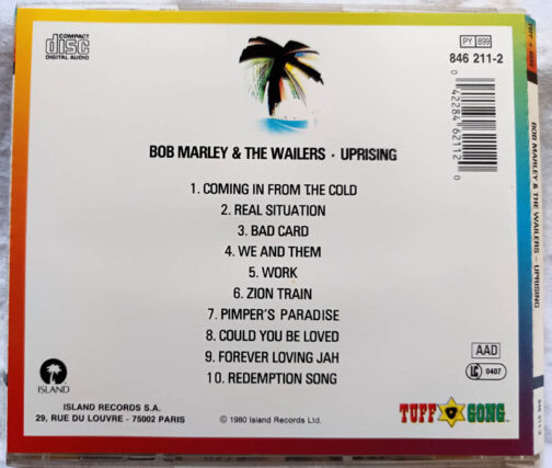 Bob Marley 7 The Wailers Uprising Audio cd