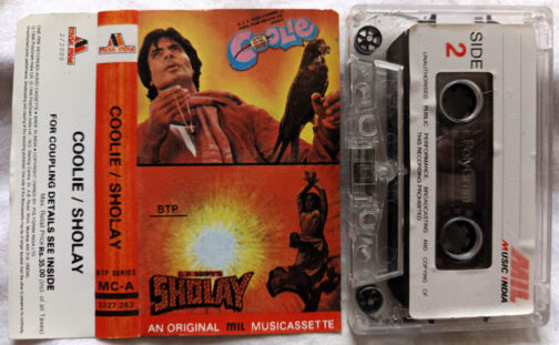 Coolie - Sholay Hindi audio cassette