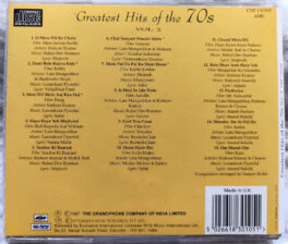 Greatest Hits of the 70s Hindi Audio cd