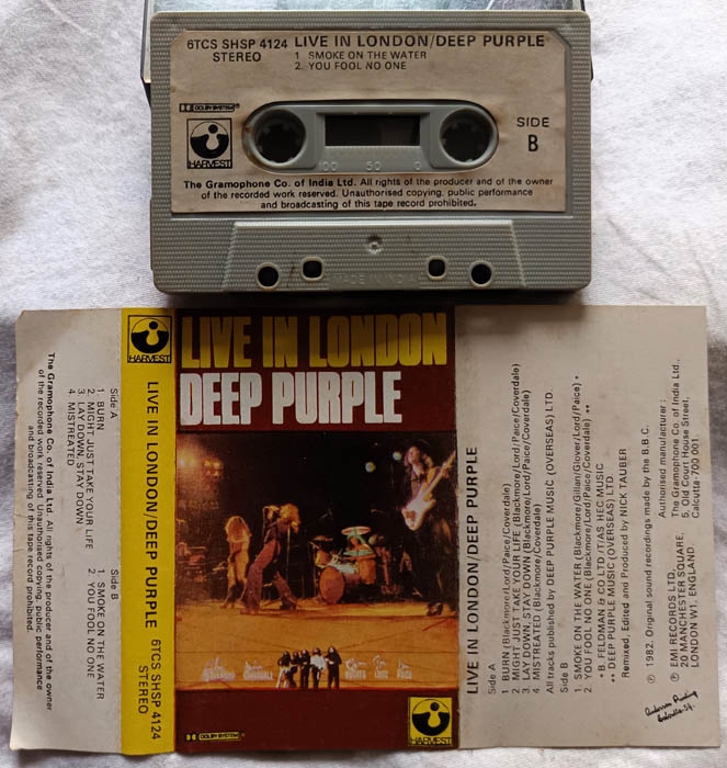 Live in london deep Purple Audio Casssette