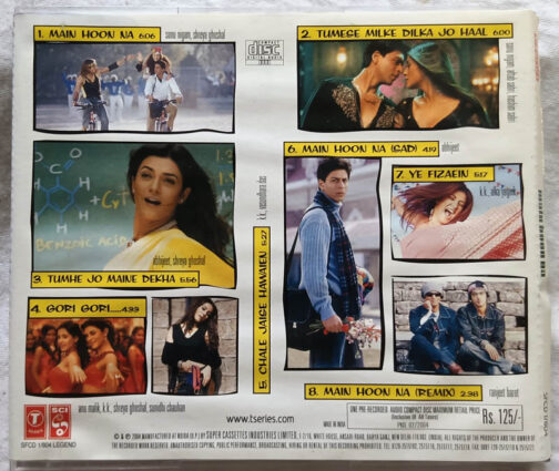 Main Hoon Na Hindi Audio cd By Anu Malik