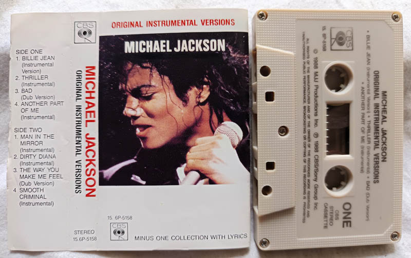 Michael Jackson Instrumental Version Collection Audio Cassette