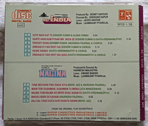 Nagina -Mr India Hind Audio CD