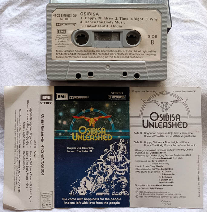 Osibisa Unleashed Audio Cassette