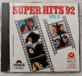 Super Hits 92 Vol 3 Hindi Audio cd